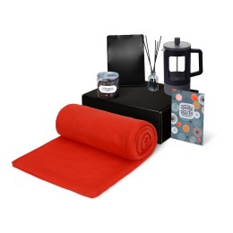 Подарочный набор «Re:y. Vive» с пледом, френч-прессом и кофе