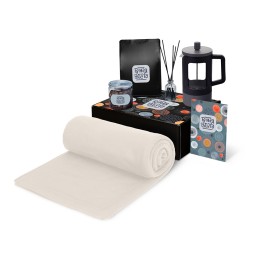 Подарочный набор «Re:y. Vive» с пледом, френч-прессом и кофе