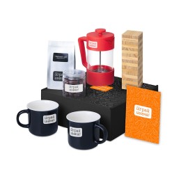 Подарочный набор «Re:y. Together»  с френчпрессом, кружками и дженгой