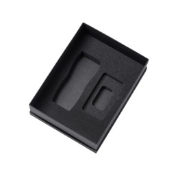 Подарочный набор c вакуумной термокружкой и повербанком С1, темно-синий