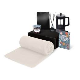 Подарочный набор «Re:y. Vive» с пледом, френч-прессом и кофе