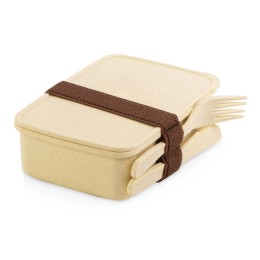 Набор с термокружкой, блокнотом, ручкой и ланчбоксом "Refreshment", красный