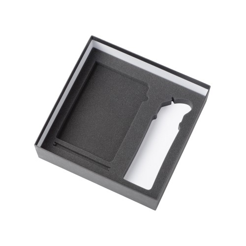 Подарочный набор c блокнотом C2, ручкой и бутылкой, серый