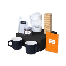 Подарочный набор «Re:y. Together»  с френчпрессом, кружками и дженгой