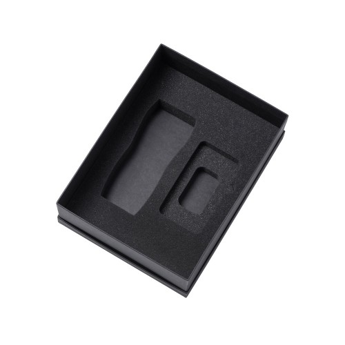 Подарочный набор c вакуумной термокружкой и повербанком С1, синий