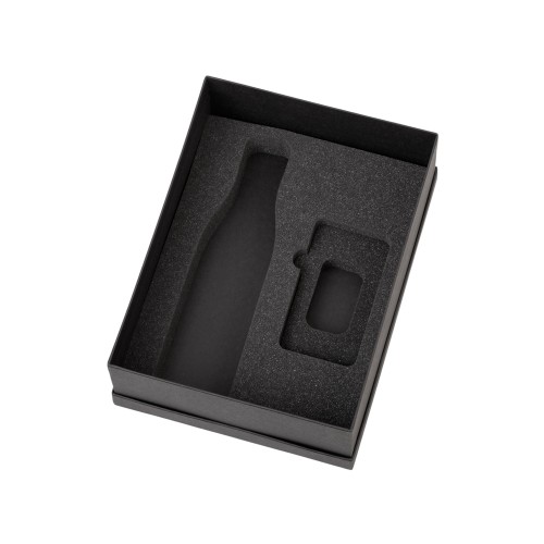 Подарочный набор с термобутылкой и повербанком С2, темно-синий