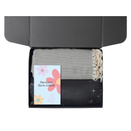 Подарочный набор «Re:f. Shelter»  с пледом, зеркалом, свечой и диффузором