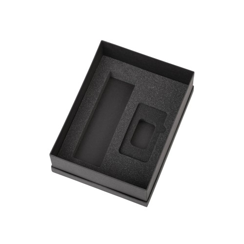 Подарочный набор с термосом и повербанком С2, фиолетовый