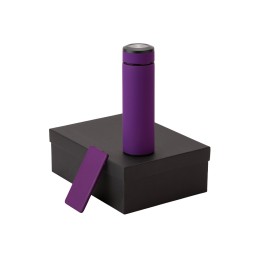 Подарочный набор с термосом и повербанком С1, фиолетовый