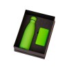 Подарочный набор с термобутылкой и повербанком С1, 5000 mAh, зеленое яблоко