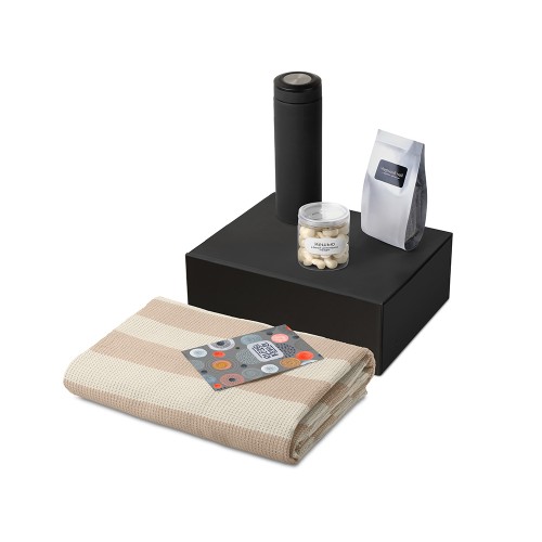 Подарочный набор «Re:y. Warm» с пледом, термосом и чаем