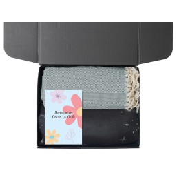 Подарочный набор «Re:f. Shelter»  с пледом, зеркалом, свечой и диффузором