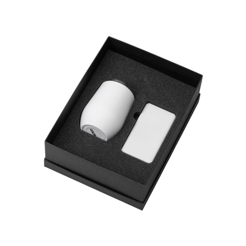 Подарочный набор с термокружкой и повербанком С1, 5000 mAh, белый