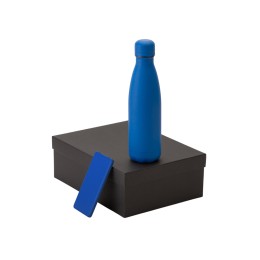 Подарочный набор с термобутылкой и повербанком С1, 5000 mAh, синий