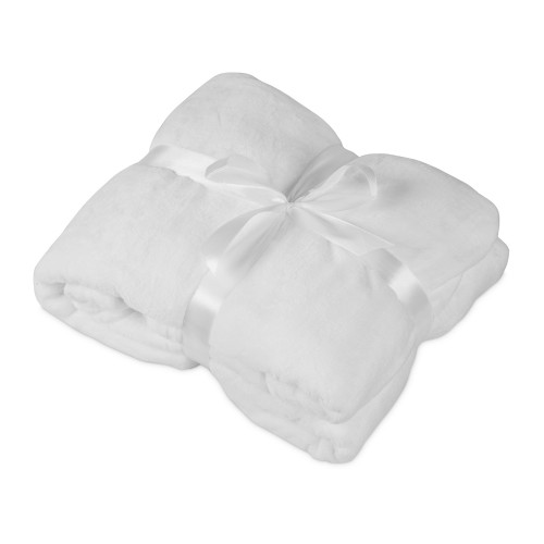 Подарочный набор с пледом, термосом "Cozy hygge" 2.0, белый