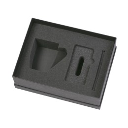 Подарочный набор c кружкой, пластиковой ручкой и повербанком С1, 5000 mAh, серый