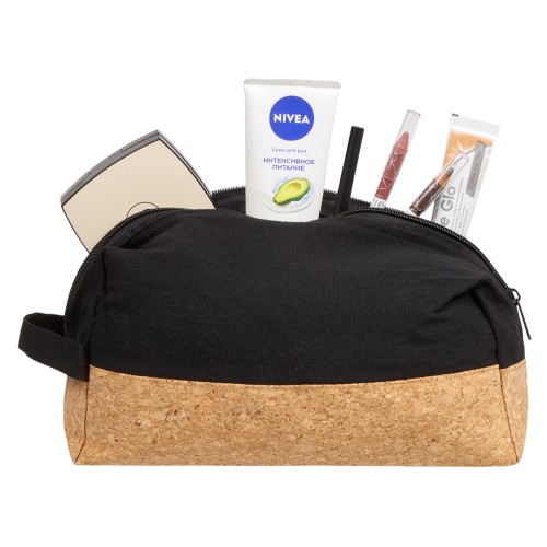 Подарочный набор с пилкой, бальзамом и расческой, черный