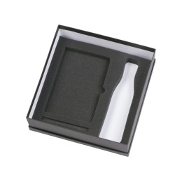 Подарочный набор c блокнотом C2, ручкой и термобутылкой, оранжевый