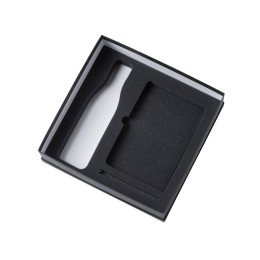 Подарочный набор с блокнотом С3, металлической ручкой и термобутылкой, красный