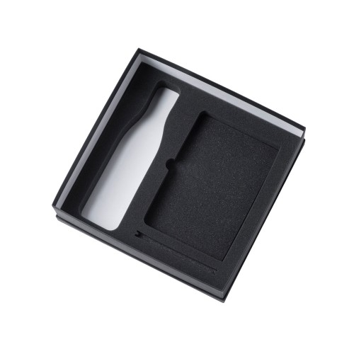 Подарочный набор с блокнотом С3, металлической ручкой и термобутылкой, красный