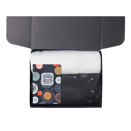 Подарочный набор с пледом, свечой и диффузором, белый