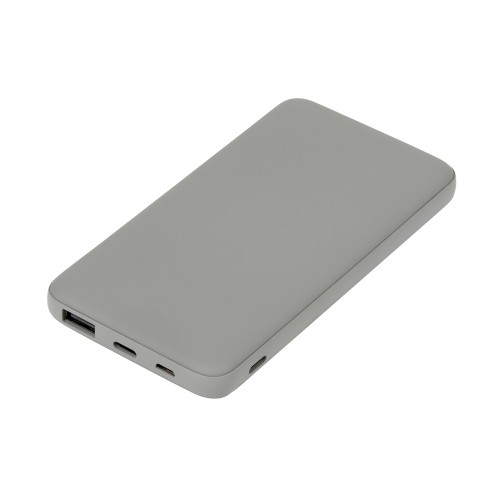 Подарочный набор с бутылкой для воды и повербанком С2, 10000 mAh, серый