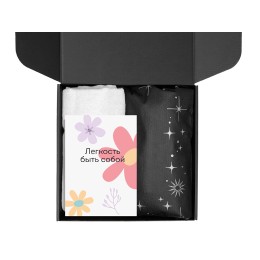 Подарочный набор «Re:f. Walk» с палантином, шоппером и термосом, белый