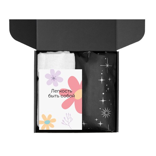 Подарочный набор «Re:f. Walk» с палантином, шоппером и термосом, белый