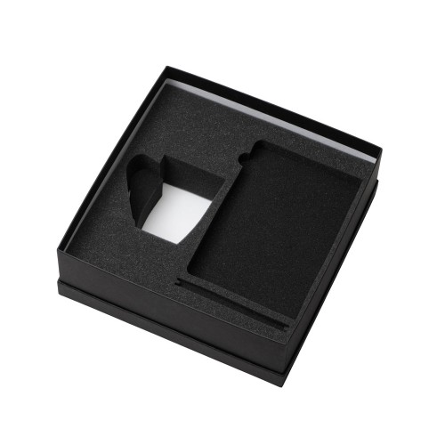 Подарочный набор с блокнотом С1, металлической ручкой и кружкой, черный