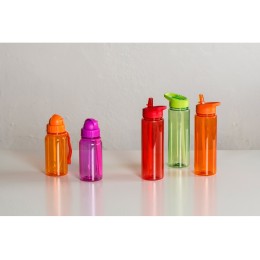 Бутылка для воды со складной соломинкой «Kidz» 500 мл, фиолетовый