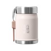 Банка для еды объемом 400 мл с ложкой-вилкой Stanley Legendary - Light pink
