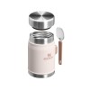 Банка для еды объемом 400 мл с ложкой-вилкой Stanley Legendary - Light pink