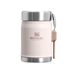 Банка для еды объемом 400 мл с ложкой-вилкой Stanley Legendary - Light pink