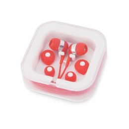 Подарочный набор Non-stop music с наушниками и зарядным устройством, красный