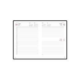 Ежедневник А5 датированный «Sidney Nebraska» 2025, бордовый (золотой обрез)