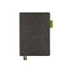 Ежедневник А5 датированный "Boston" 2027, серый с салатовым обрезом
