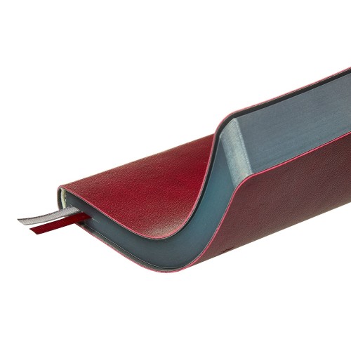 Ежедневник А5 датированный "Boston" 2027, бордовый с серым обрезом