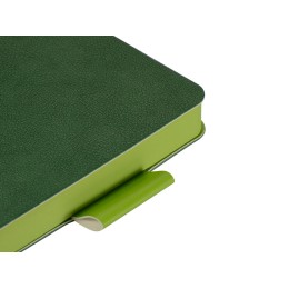 Ежедневник А5 датированный "Boston" 2027, зеленый с салатовым обрезом
