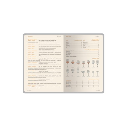 Ежедневник А5 датированный "Boston" 2027, красный с серым обрезом