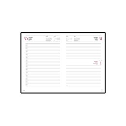 Ежедневник А5 датированный «Sidney Nebraska» 2025, коричневый (золотой обрез)