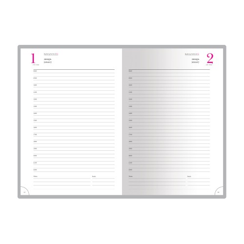 Ежедневник А5 полудатированный «Boss», серый