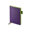 Ежедневник А5 датированный "Boston" 2026, фиолетовый с салатовым обрезом