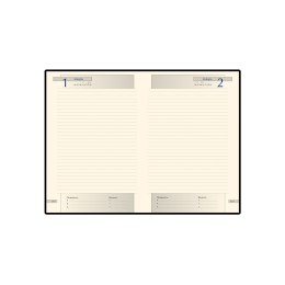 Ежедневник А5 полудатированный «Imperium», черный (уголки и срез золото)