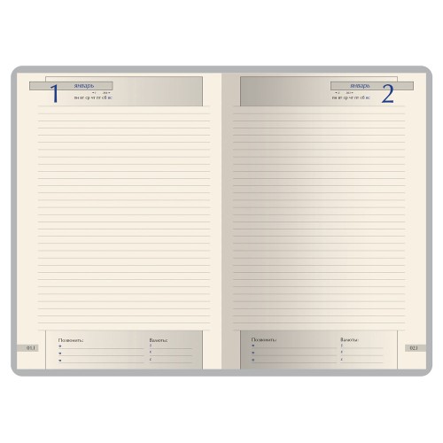 Ежедневник полудатированный А5 "Windsor", синий