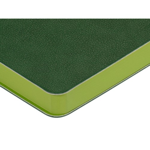 Ежедневник А5 датированный "Boston" 2027, зеленый с салатовым обрезом