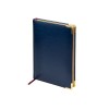 Ежедневник А5 датированный «Sidney Nebraska» 2026, синий (золотой обрез, золотые уголки)