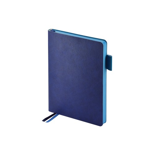 Ежедневник А5 датированный "Boston" 2027, синий с голубым обрезом