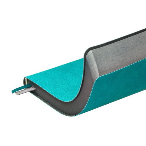 Ежедневник А5 датированный "Boston" 2027, морская волна с серым обрезом