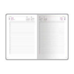 Ежедневник А5 датированный «Sidney Nebraska» 2026, синий (золотой обрез, золотые уголки)