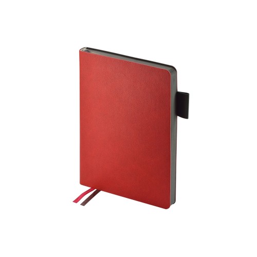 Ежедневник А5 датированный "Boston" 2027, красный с серым обрезом